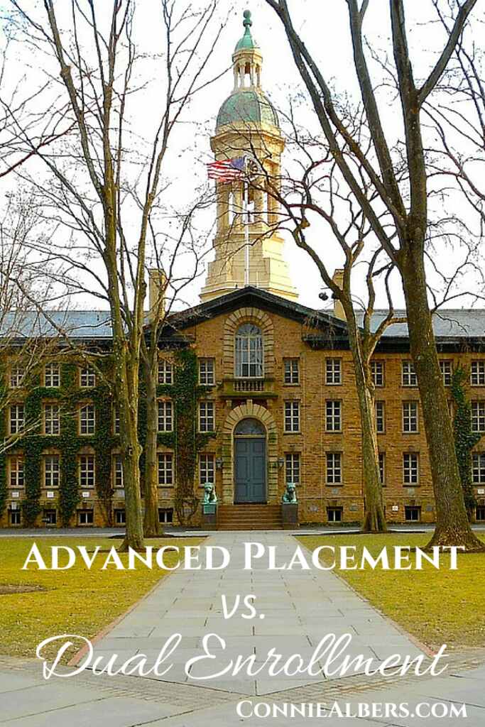 Benefits of Advanced Placement AP courses and Dual Enrollment study for homeschool students. ConnieAlbers.com