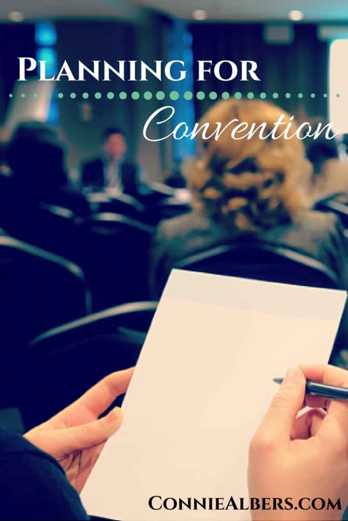 Tips for planning your next homeschool or blogging convention attendance. Learn to make the most of your convention experience and opportunity. ConnieAlbers.com